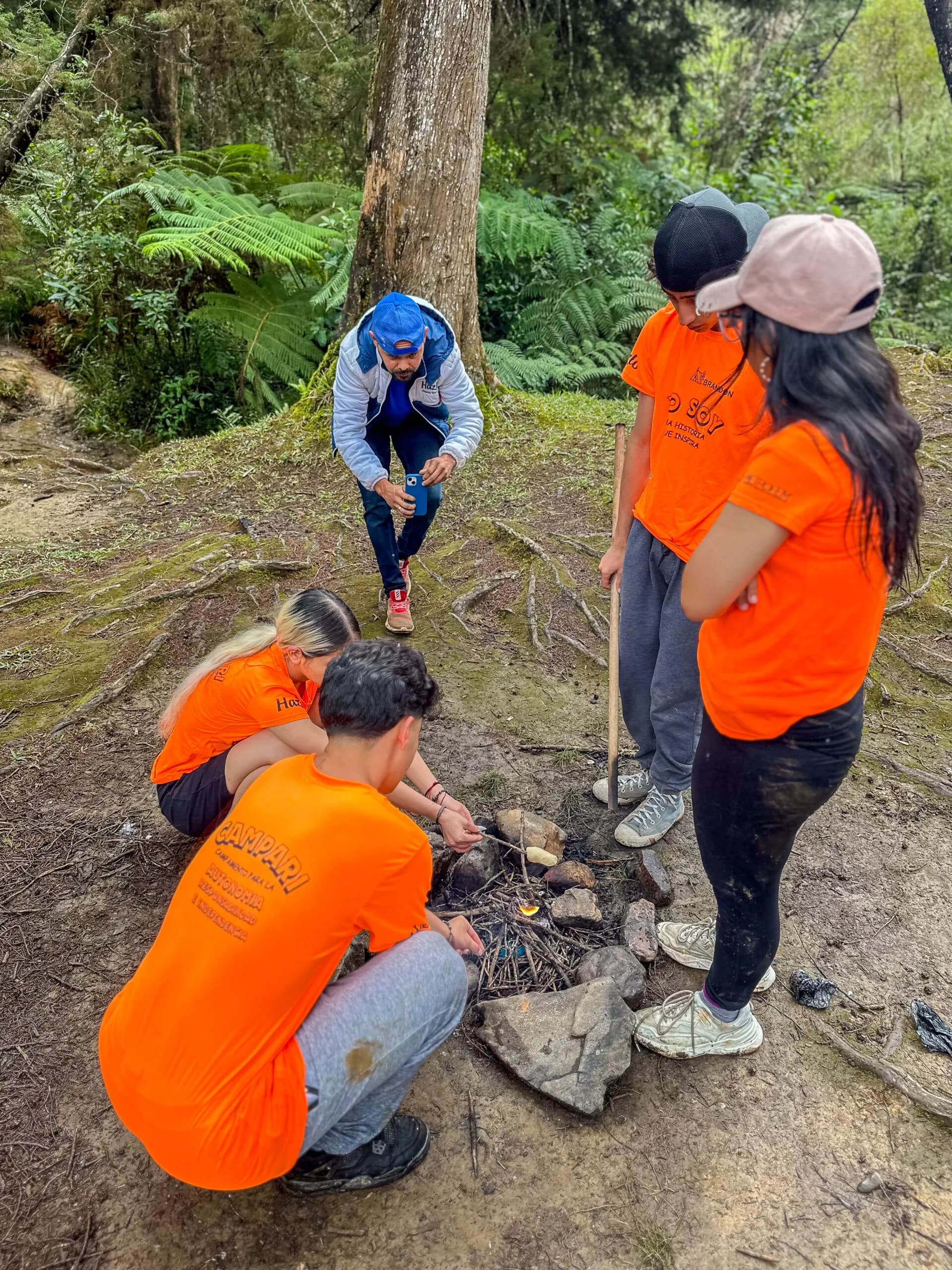 Estudiantes en actividad del programa Despertar de las Aguilas